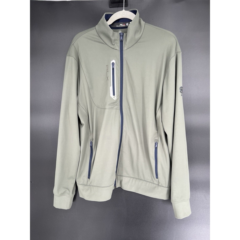 Polo Ralph Lauren RLX Performance Interlock Jacket Size L Green Golf Stretch USA